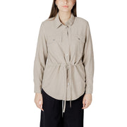 Only Beige Viscose Shirt - ACCEXO