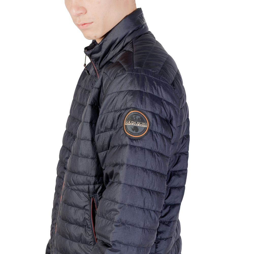 Napapijri Blue Polyamide Jackets & Coat - ACCEXO