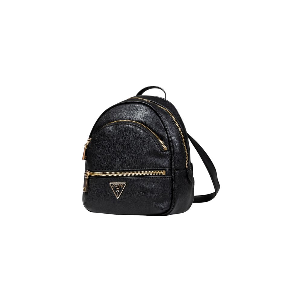 Guess Black Artificial Leather Backpack - ACCEXO