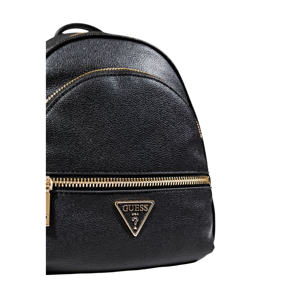 Guess Black Artificial Leather Backpack - ACCEXO