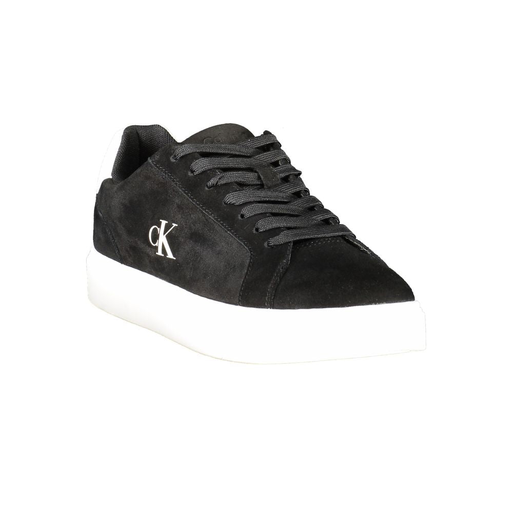 Calvin Klein Black Leather Men's Sneaker