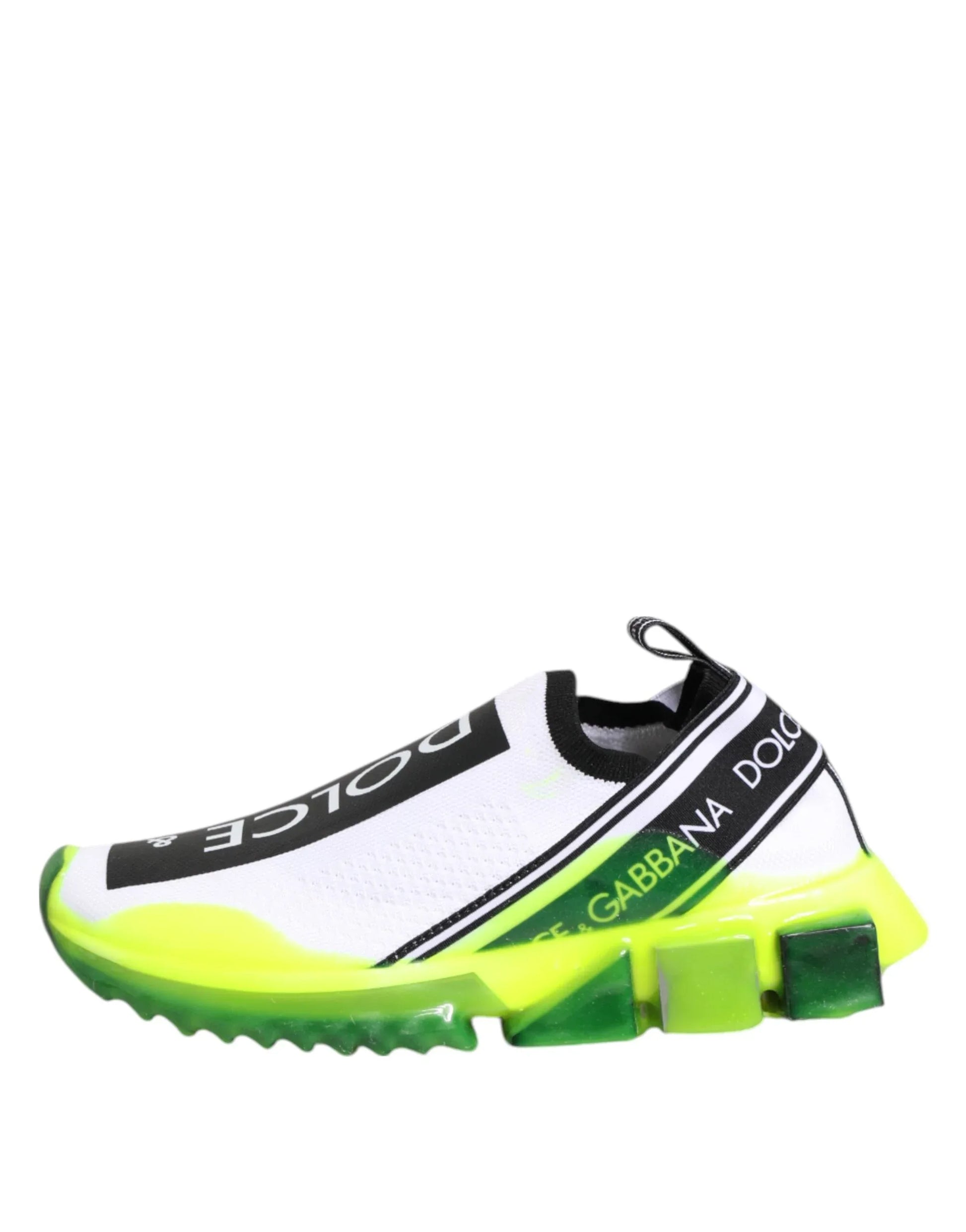 Dolce & Gabbana Black White Slip On Sorrento Sneakers Shoes - Zachava