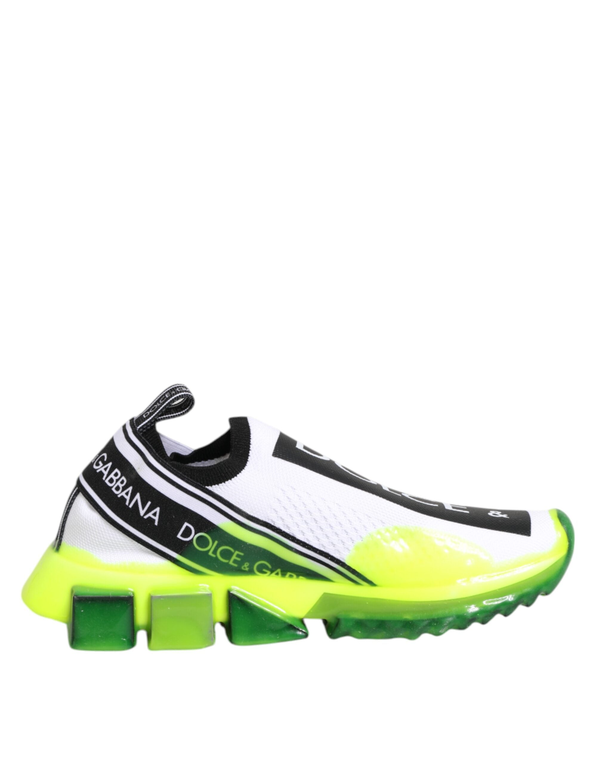 Dolce & Gabbana Black White Slip On Sorrento Sneakers Shoes Main image