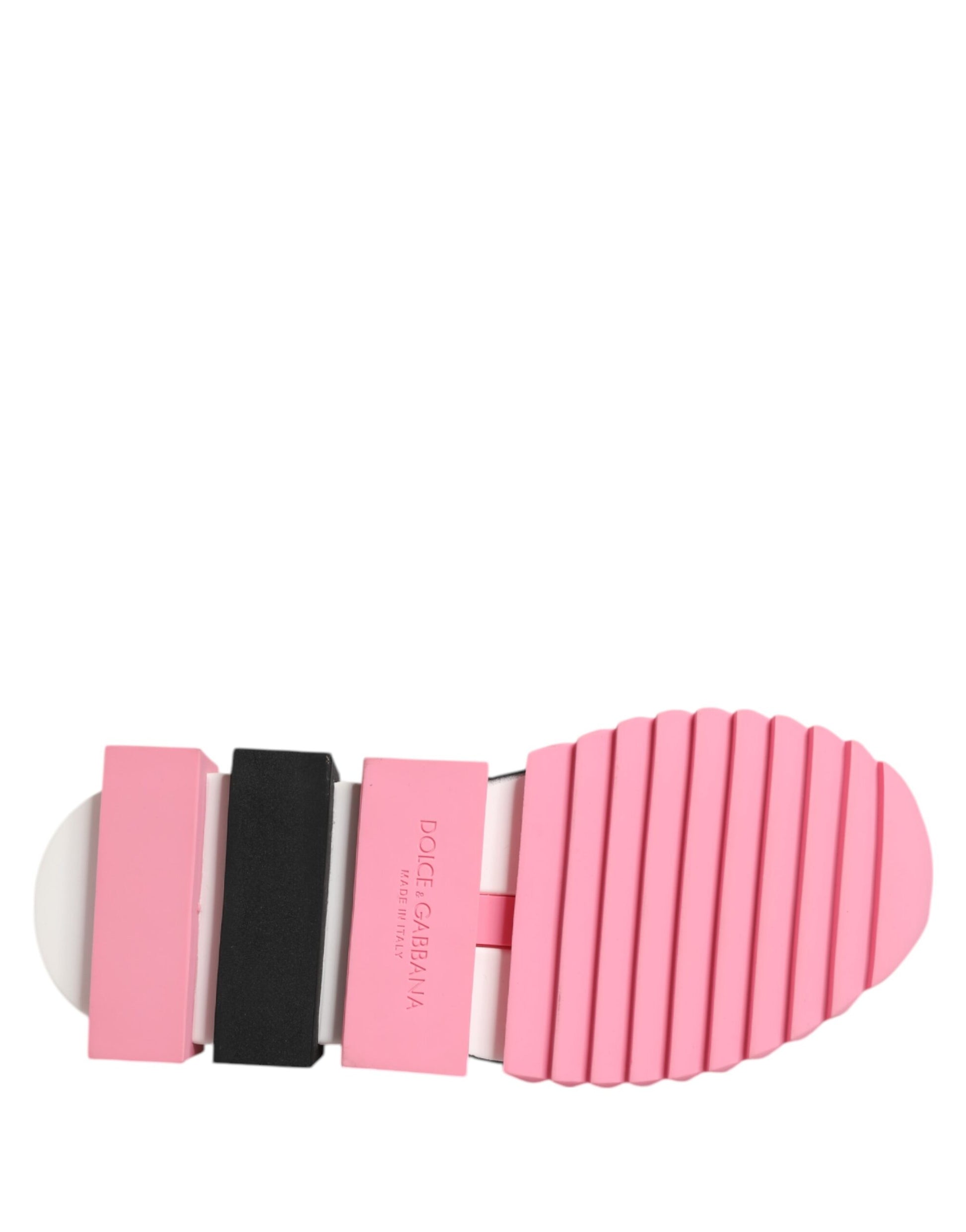 Dolce & Gabbana White Rose Print Sorrento Sneakers Shoes - ACCEXO