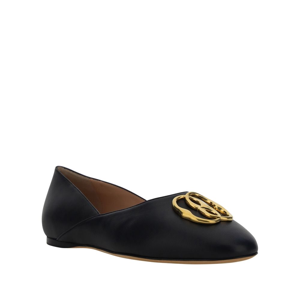Bally Leather Ballerina Flats - ACCEXO