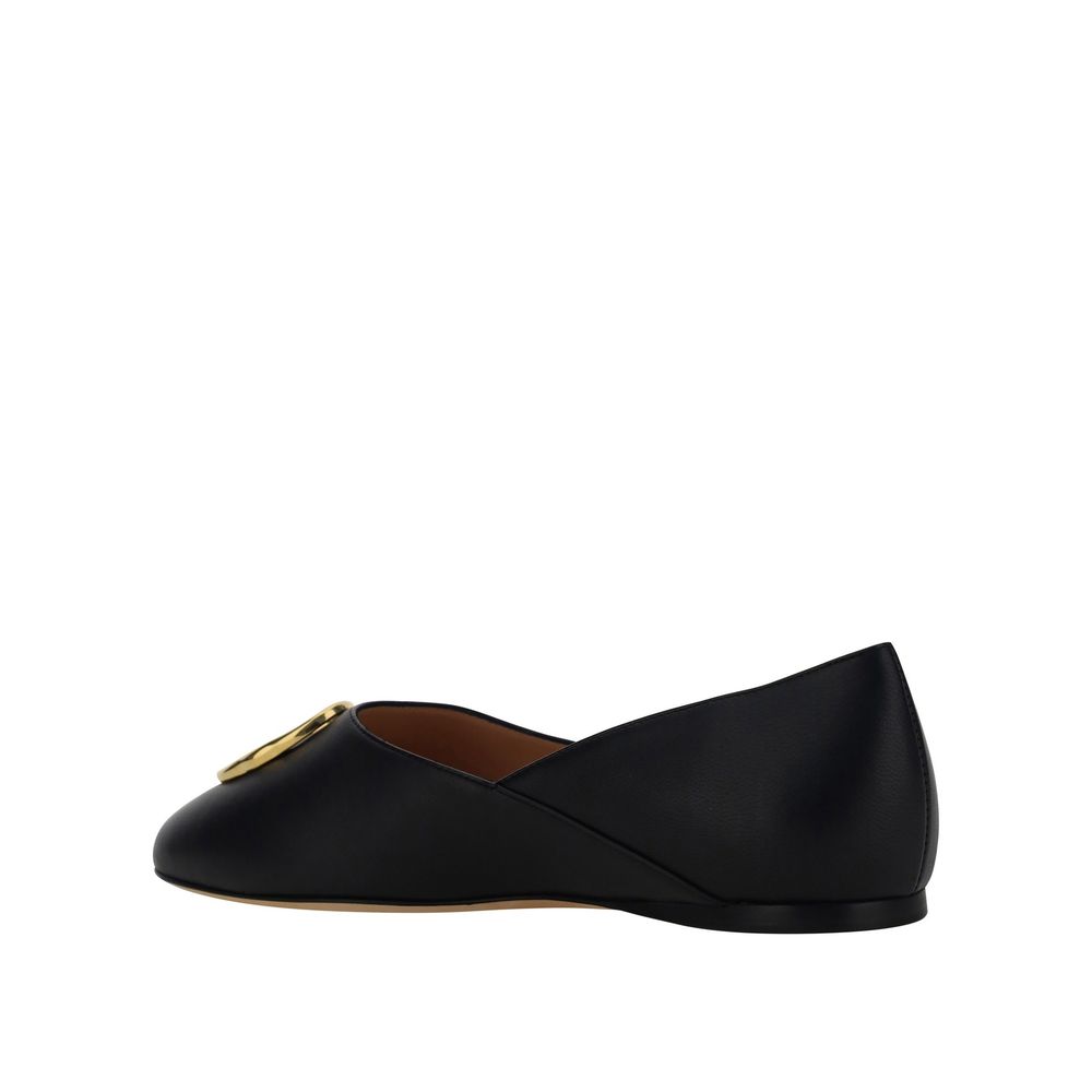 Bally Leather Ballerina Flats - ACCEXO
