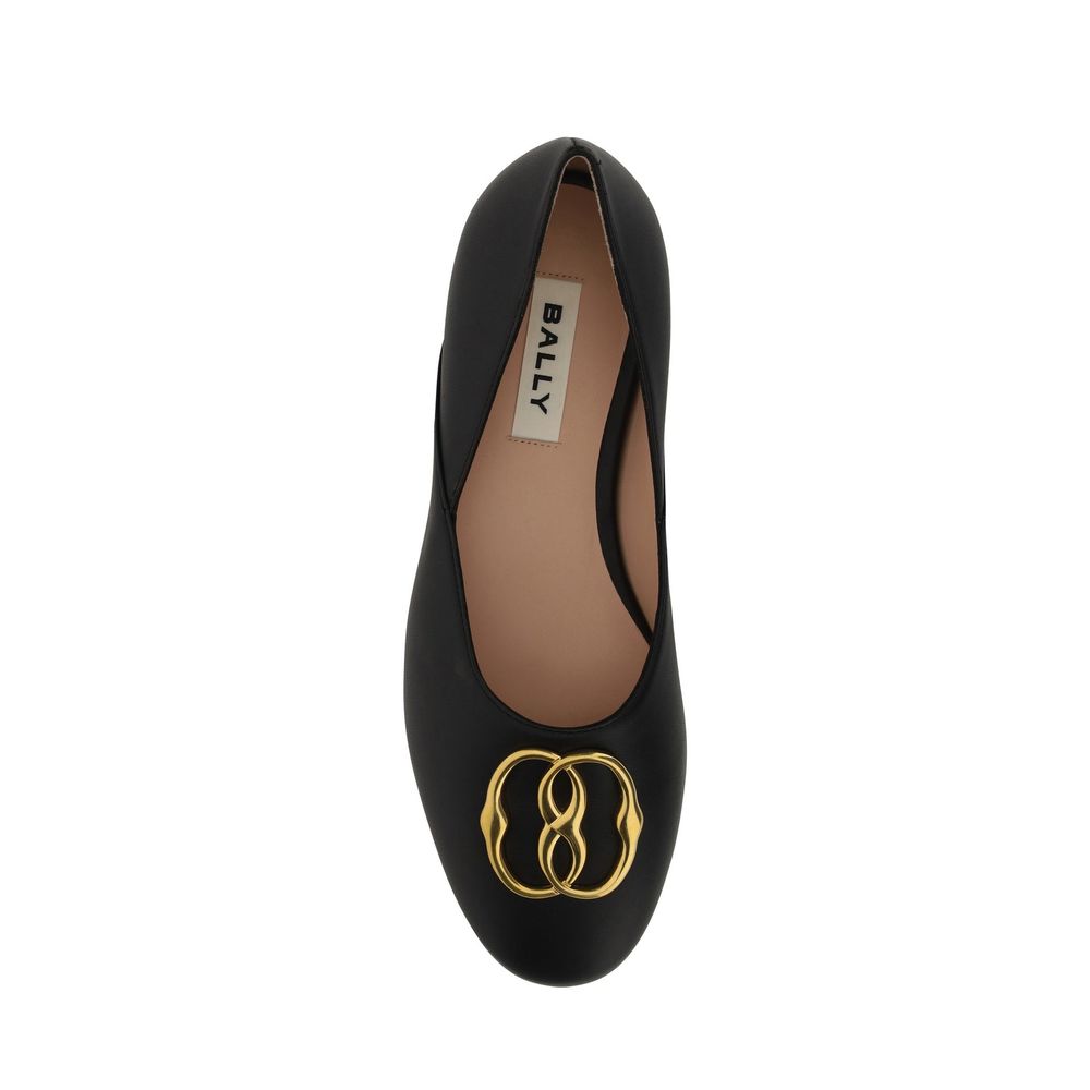 Bally Leather Ballerina Flats - ACCEXO