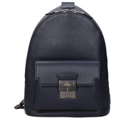 Pineider Blue Leather Backpacks