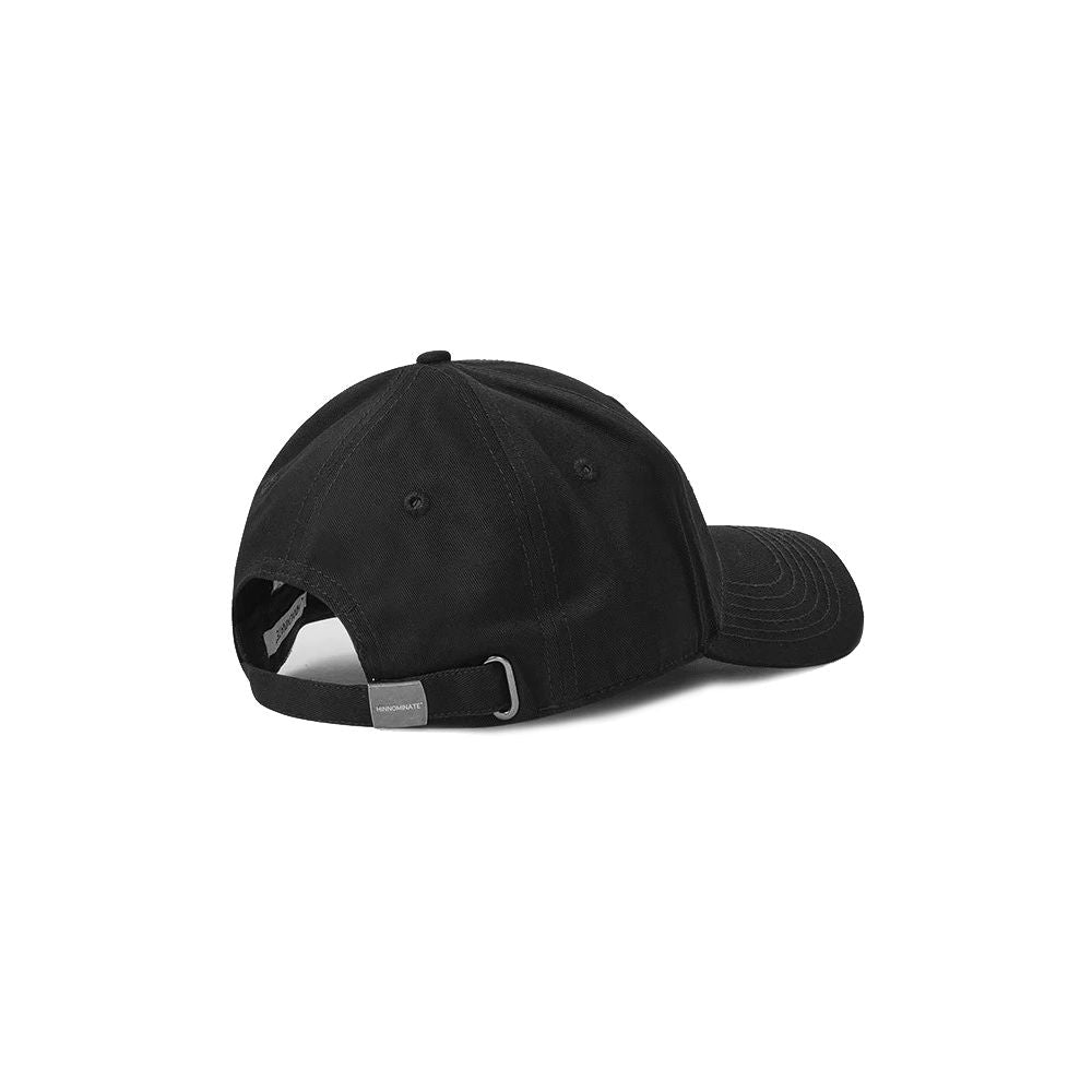 Hinnominate Black Cotton Hat - ACCEXO