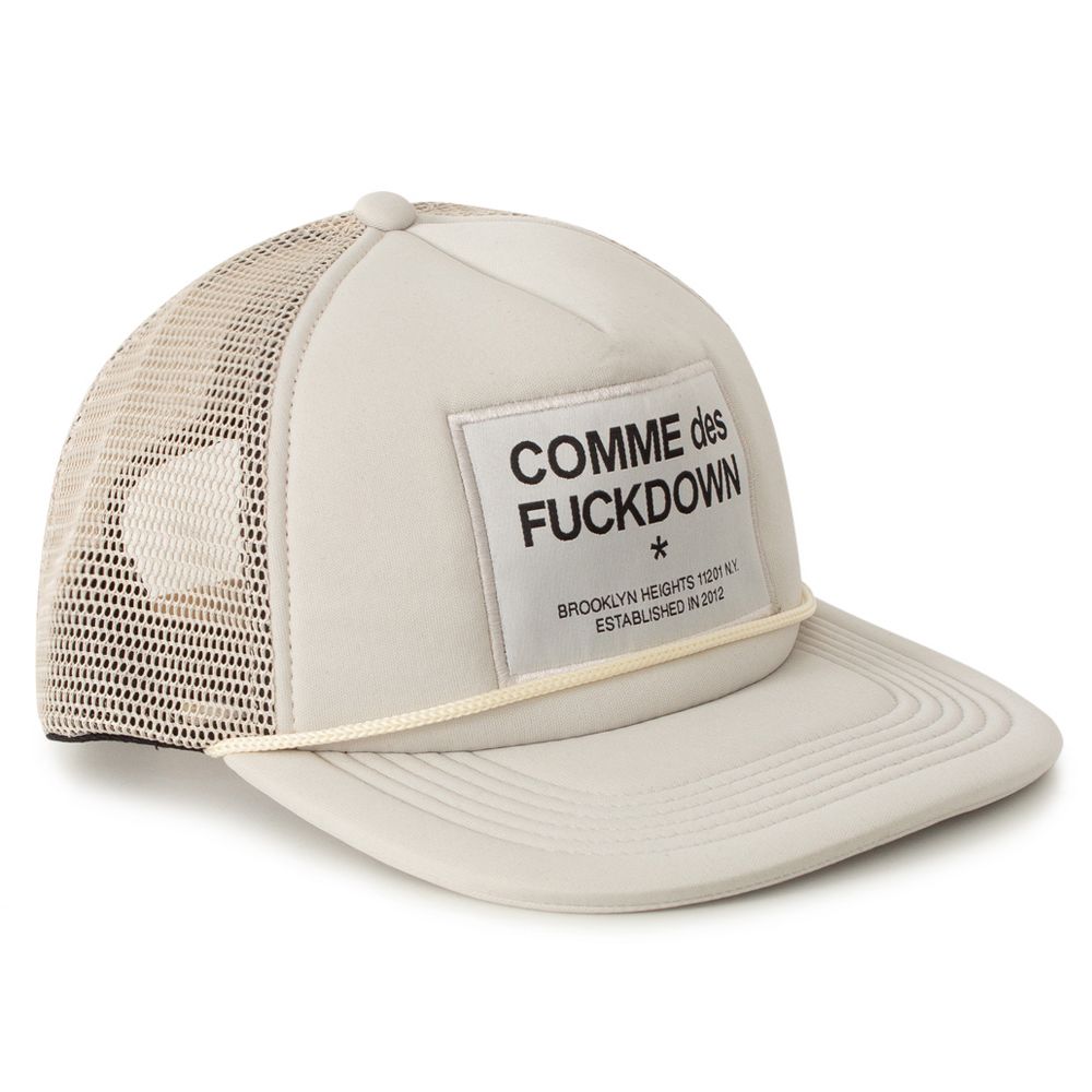 Comme Des Fuckdown Beige Polyester Hat - ACCEXO