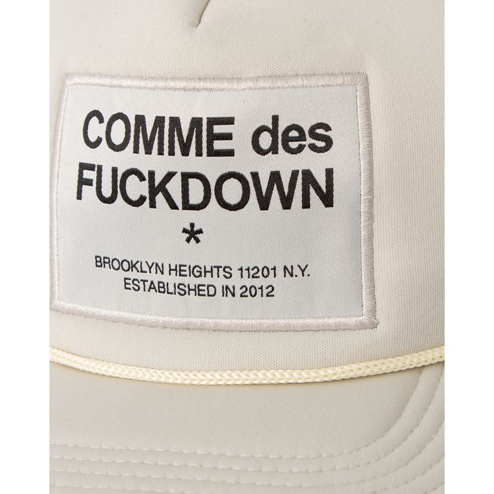 Comme Des Fuckdown Beige Polyester Hat - ACCEXO