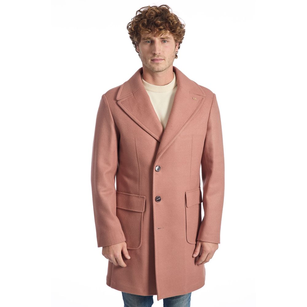 Roberto Pepe Luxury Multicolor Wool Coat - ACCEXO