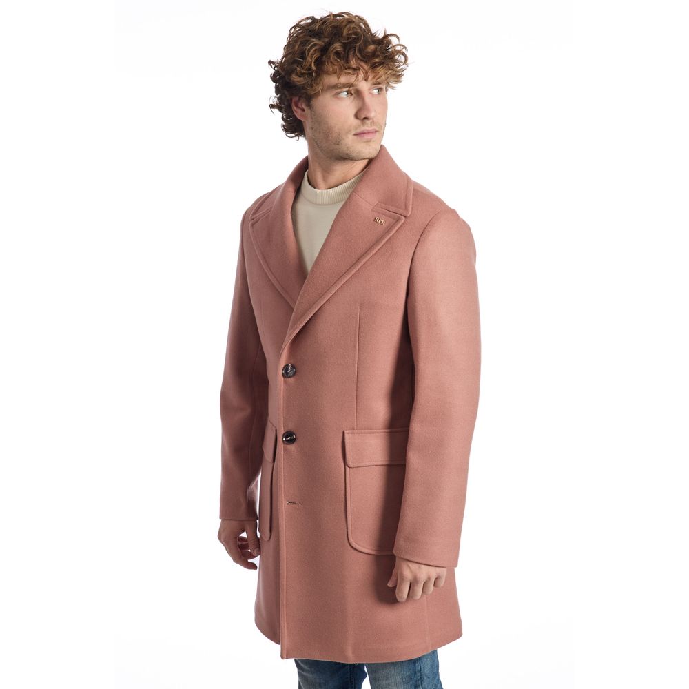 Roberto Pepe Luxury Multicolor Wool Coat - ACCEXO