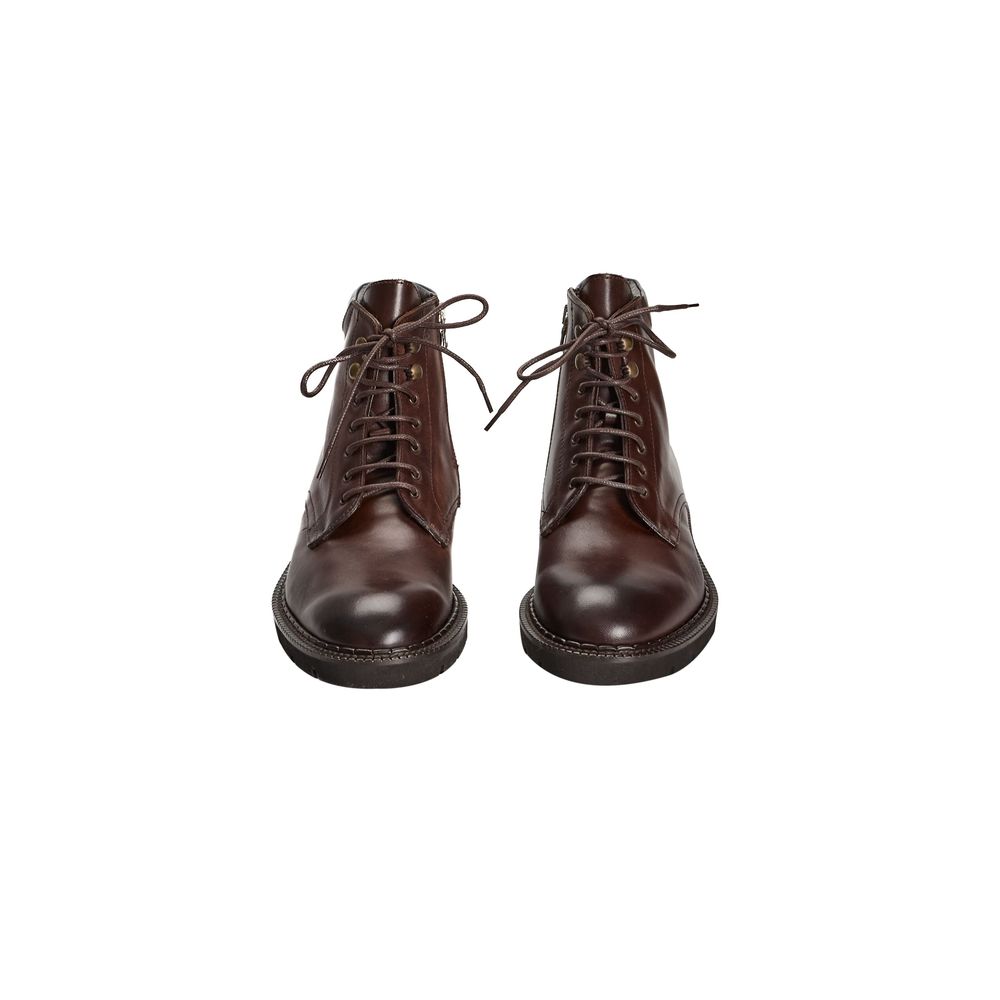 Roberto Pepe Luxury Brown Calfskin Boot - ACCEXO