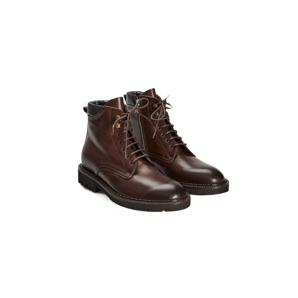 Roberto Pepe Luxury Brown Calfskin Boot - ACCEXO