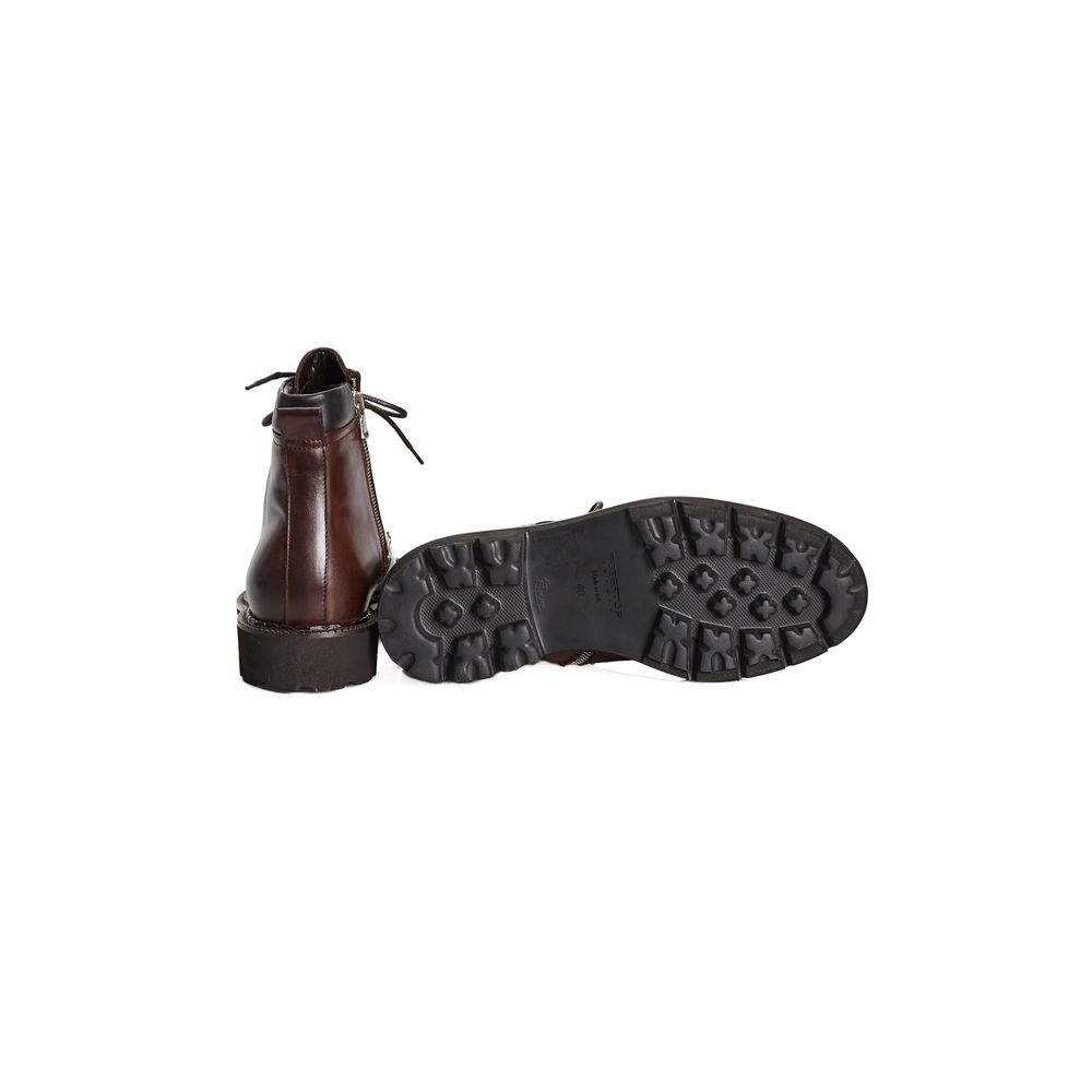 Roberto Pepe Luxury Brown Calfskin Boot - ACCEXO