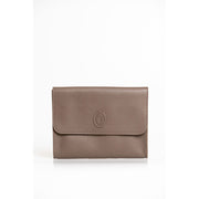 Trussardi Brown Polyester Clutch Bag - ACCEXO