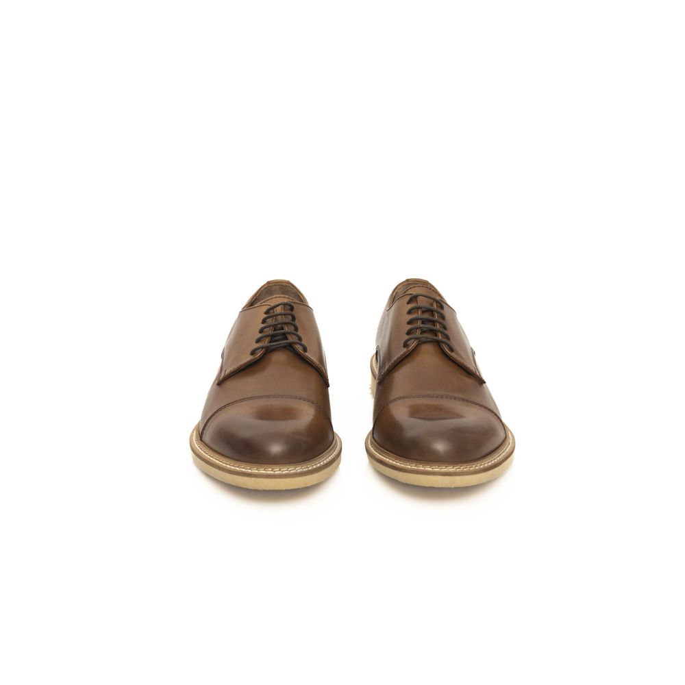 Cerruti 1881 Brown Calfskin Shoe - ACCEXO