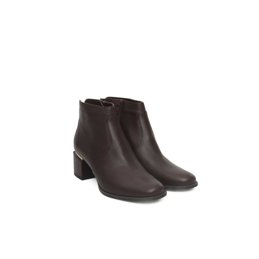 Cerruti 1881 Burgundy Cowhide Women Boot - ACCEXO