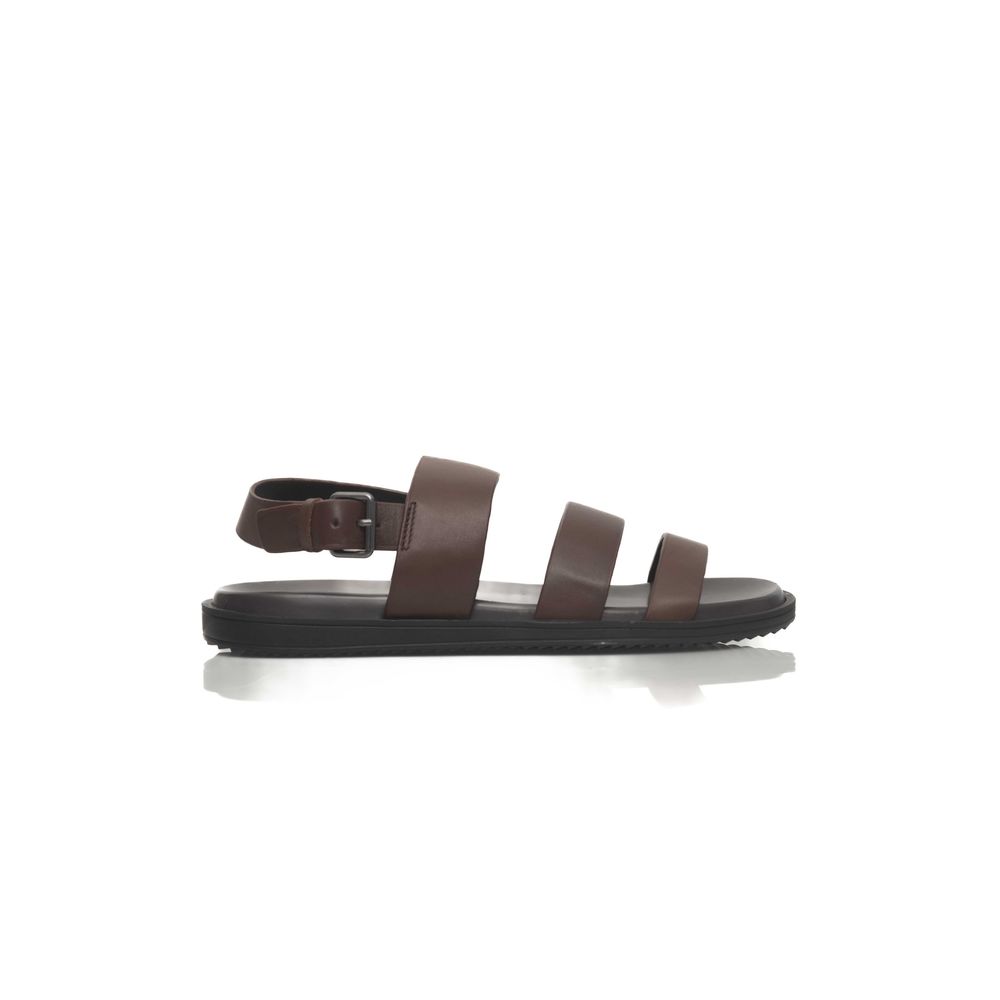 Cerruti 1881 Brown Cowhide Men Sandal - ACCEXO