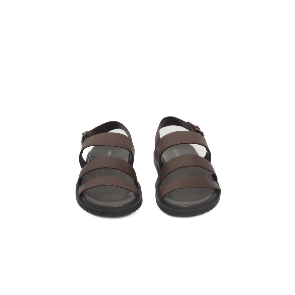 Cerruti 1881 Brown Cowhide Men Sandal - ACCEXO