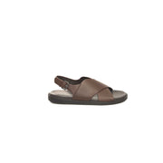 Cerruti 1881 Brown Cowhide Men Sandal - ACCEXO