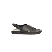 Cerruti 1881 Black Cowhide Sandal - ACCEXO