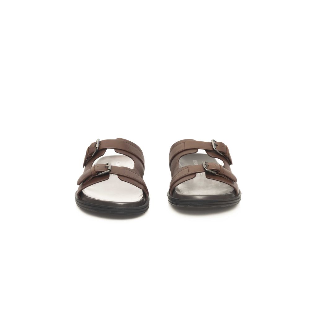 Cerruti 1881 Brown Cowhide Sandal - ACCEXO
