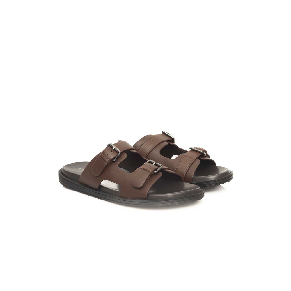 Cerruti 1881 Brown Cowhide Sandal - ACCEXO