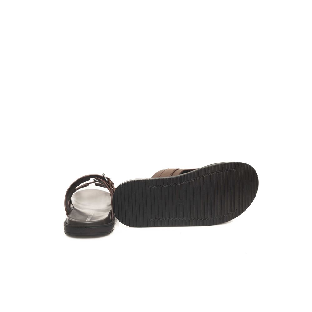 Cerruti 1881 Brown Cowhide Sandal - ACCEXO