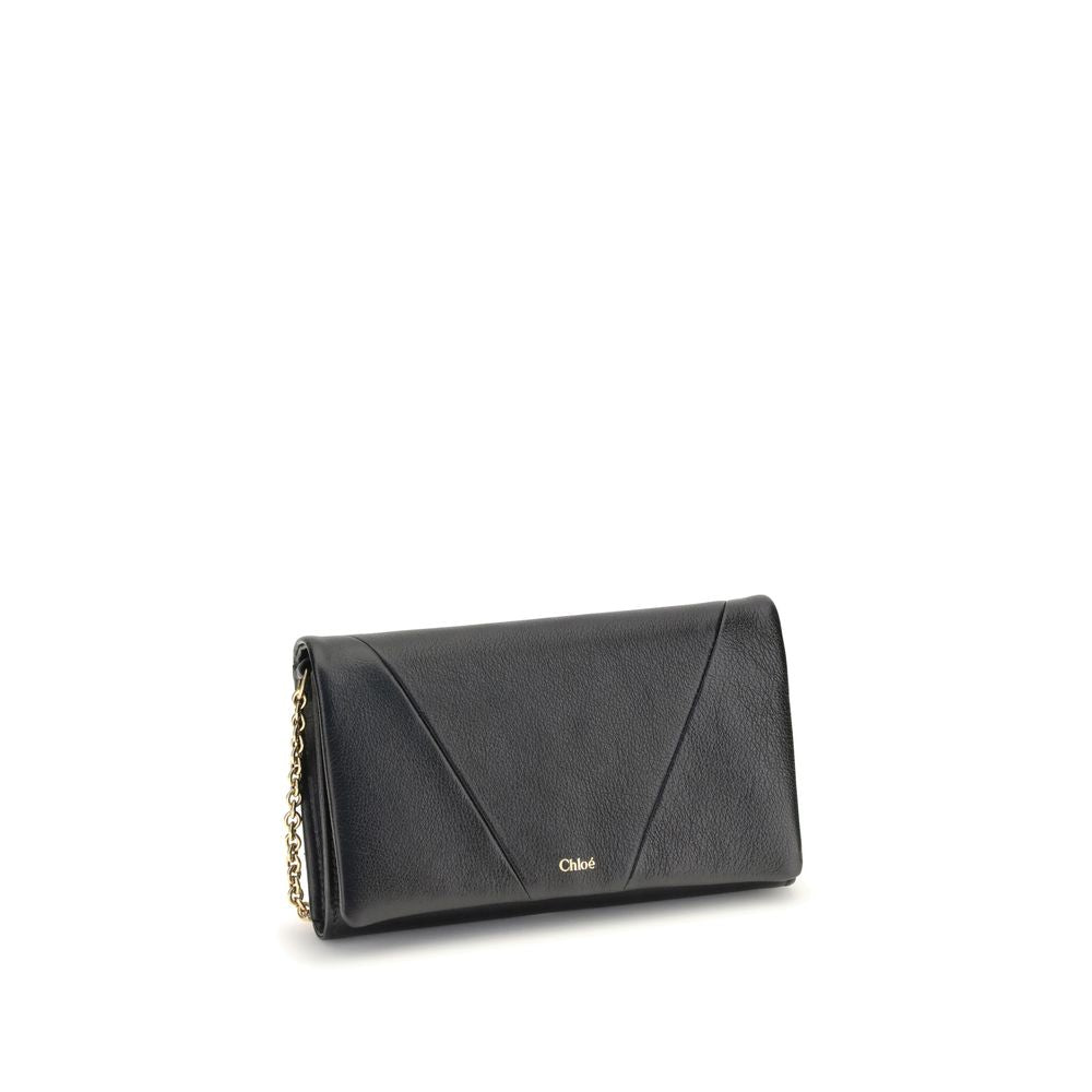 Chloé Spin Wallet with Flap and Chain