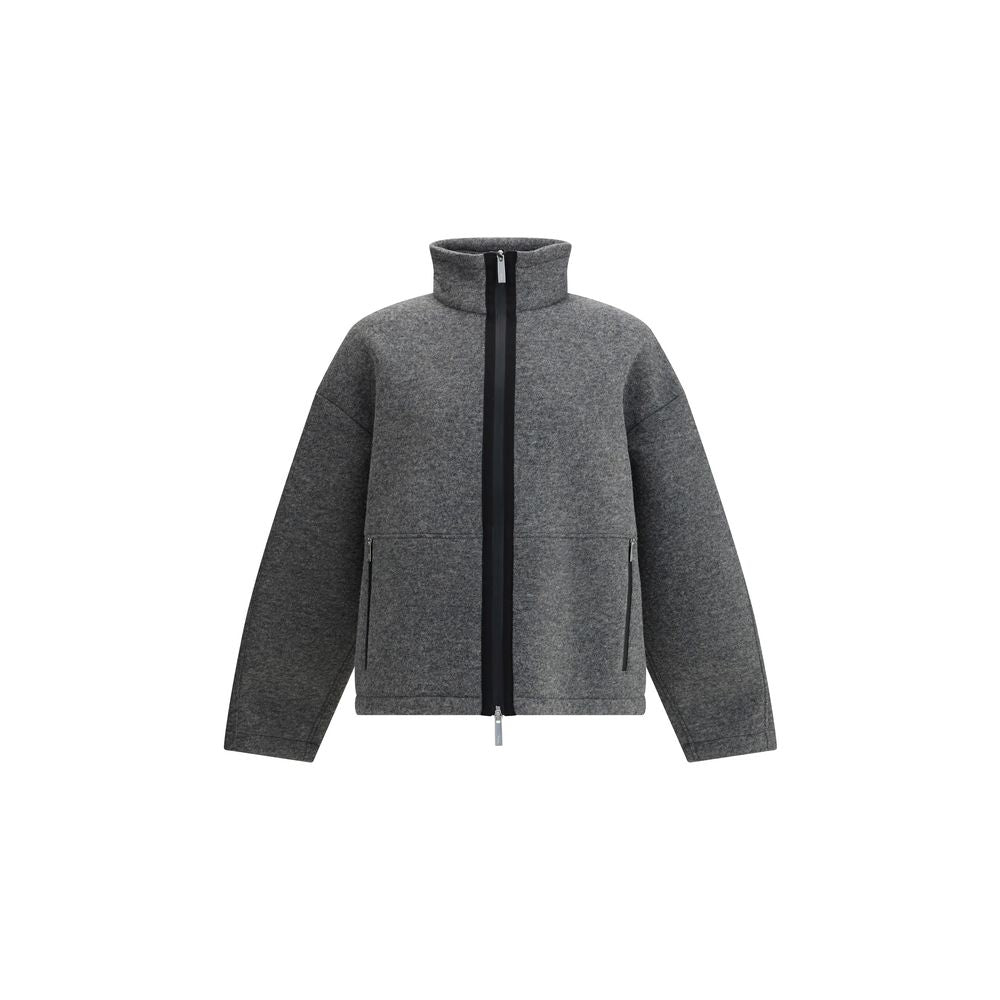 LAMINAR Gray Polyester Full-Length Jacket