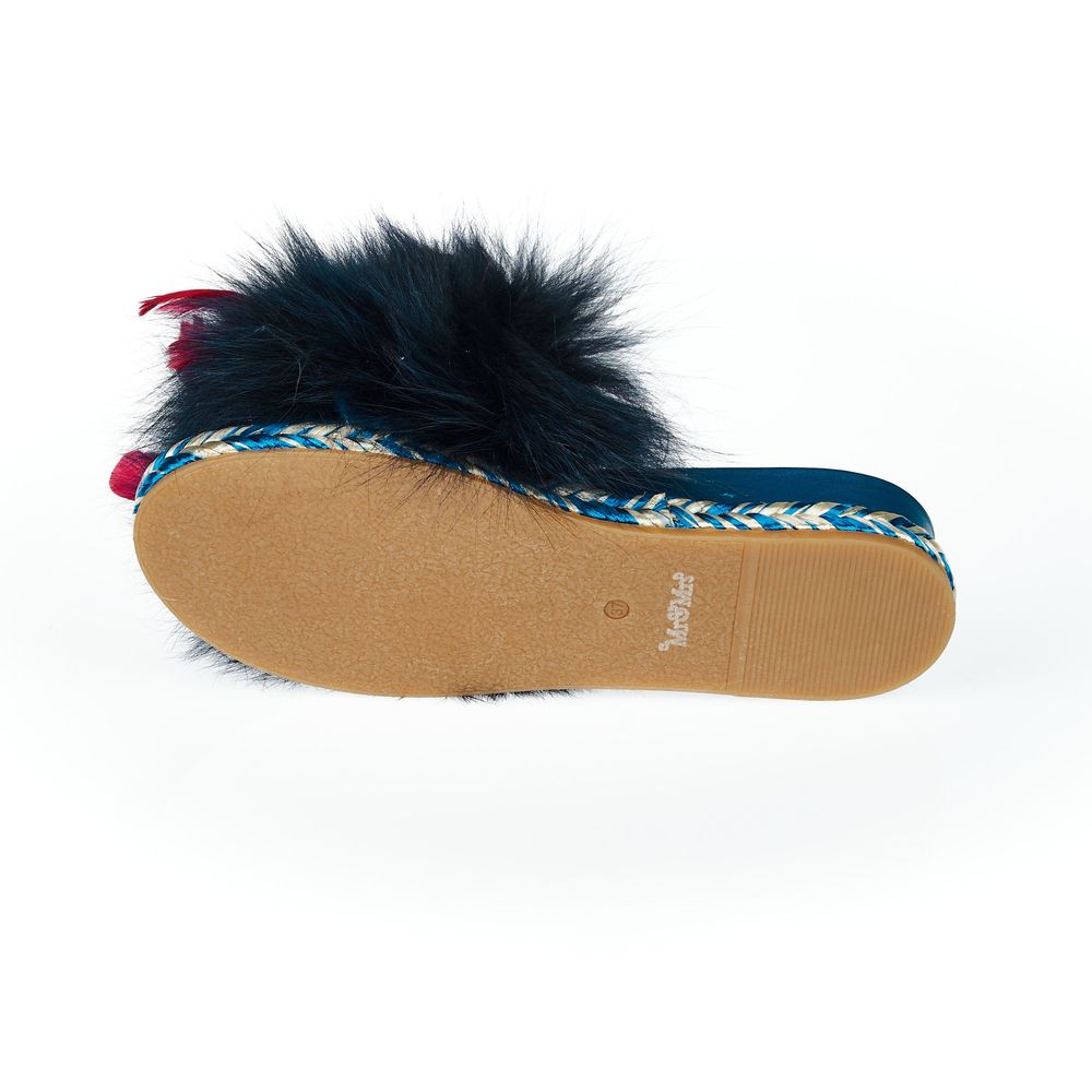 Mr&Mrs Italy Blue Textile Shoe - ACCEXO