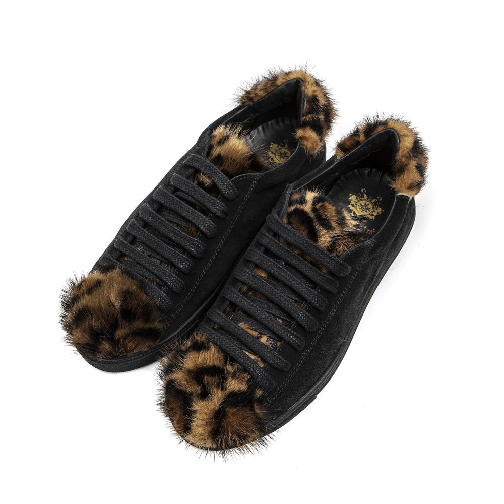 Mr&Mrs Italy Black Leather Sneaker - ACCEXO