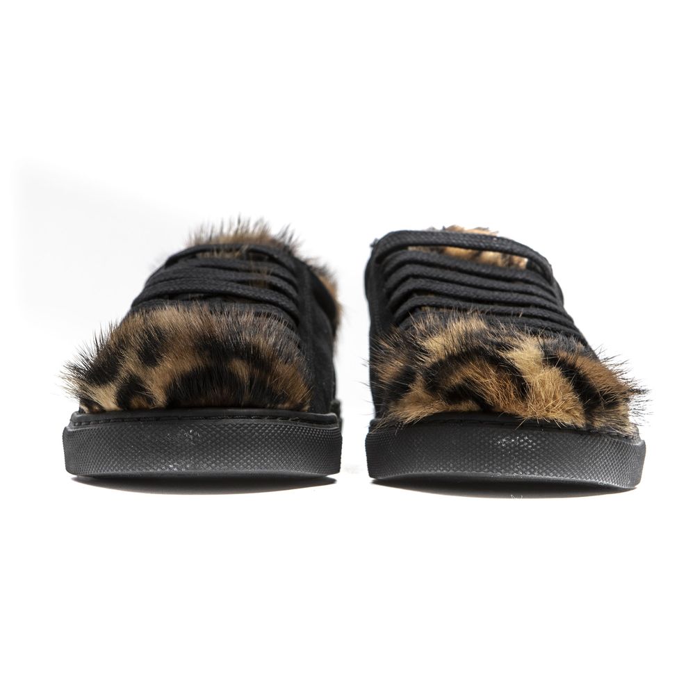 Mr&Mrs Italy Black Leather Sneaker - ACCEXO