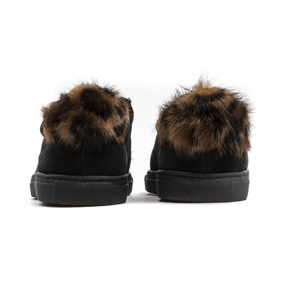 Mr&Mrs Italy Black Leather Sneaker - ACCEXO