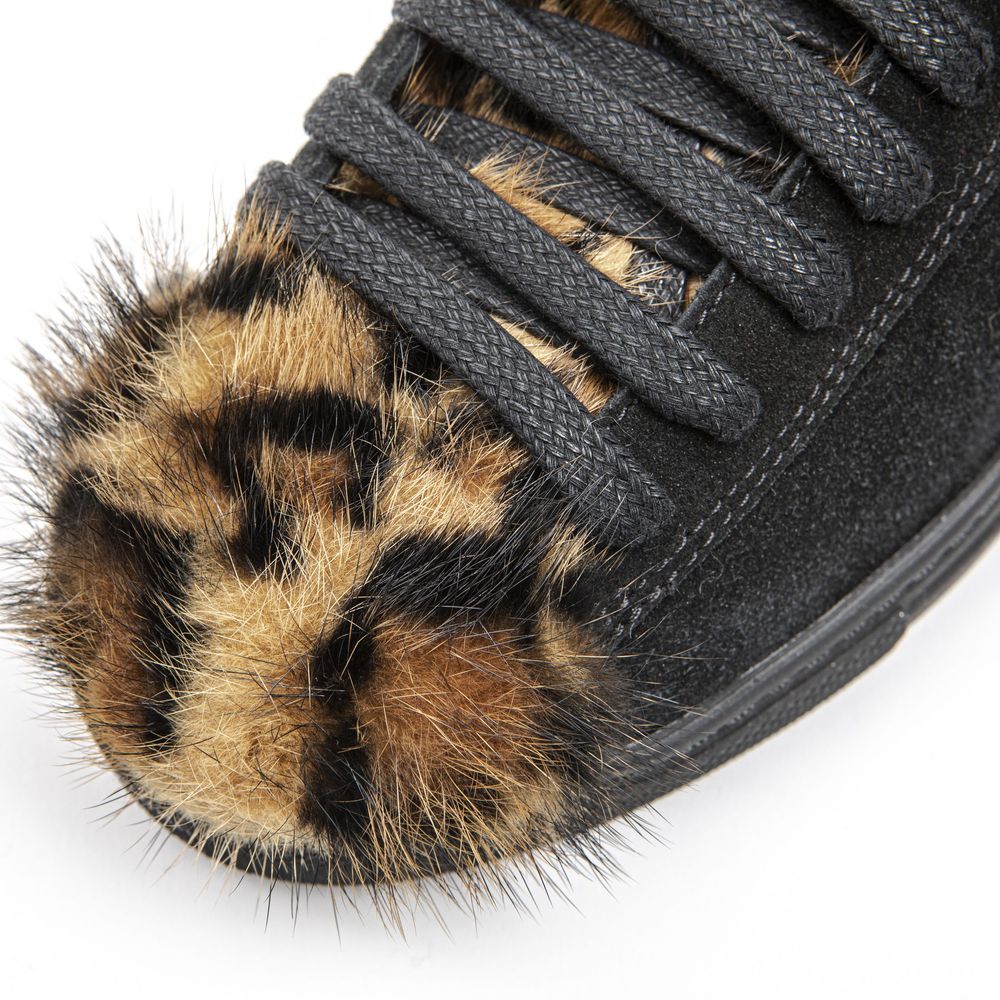 Mr&Mrs Italy Black Leather Sneaker - ACCEXO