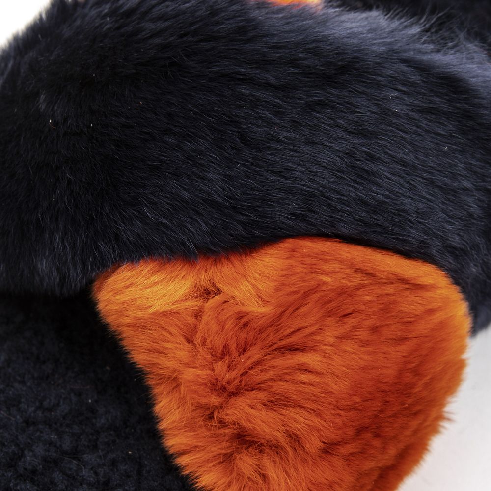 Mr&Mrs Italy Blue Rabbit Fur Sandal - ACCEXO