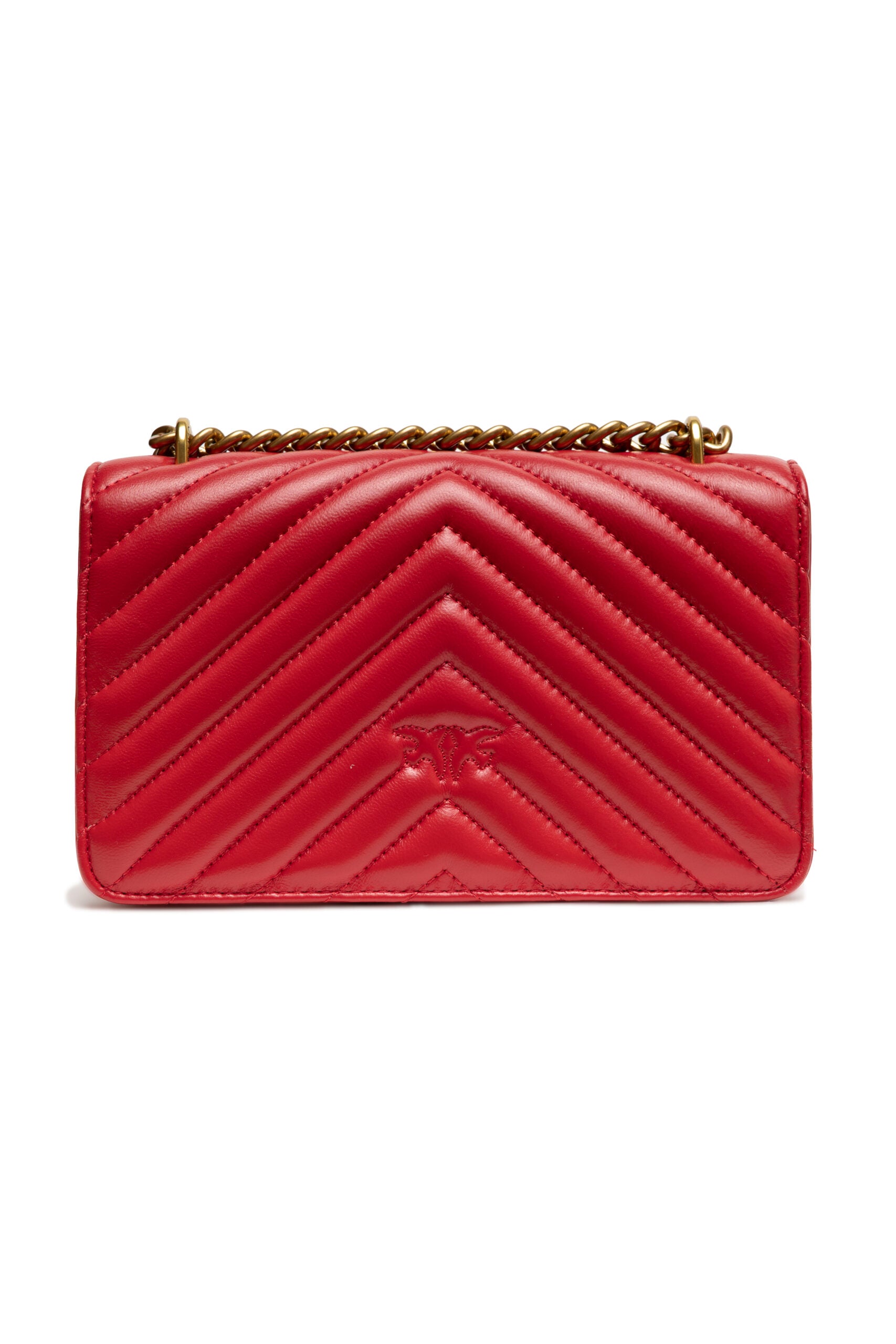 PINKO Red Mini Love Bag One Chevron - ACCEXO
