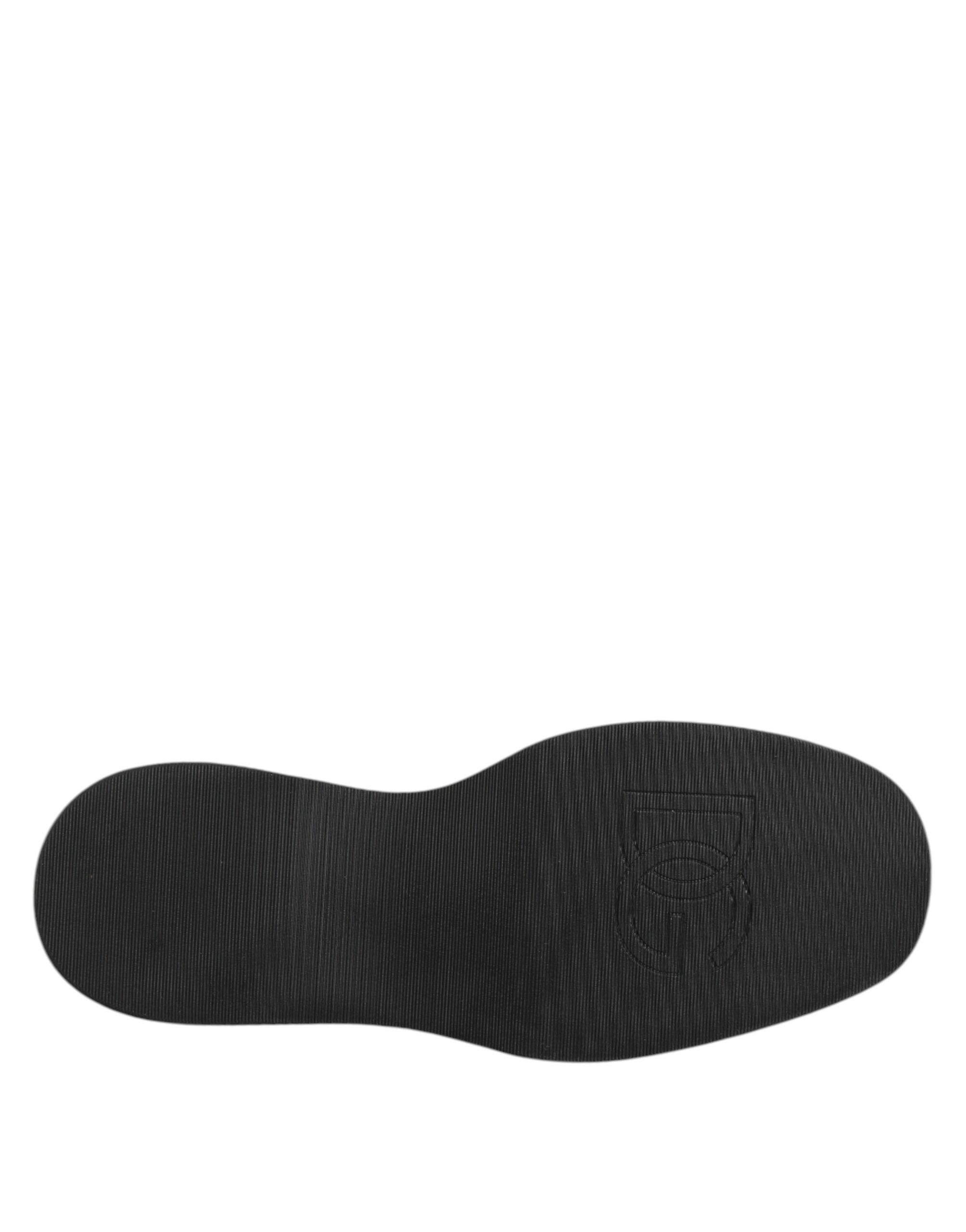 Dolce & Gabbana Multicolor Leather Lace-up Men Formal Derby Shoes - ACCEXO