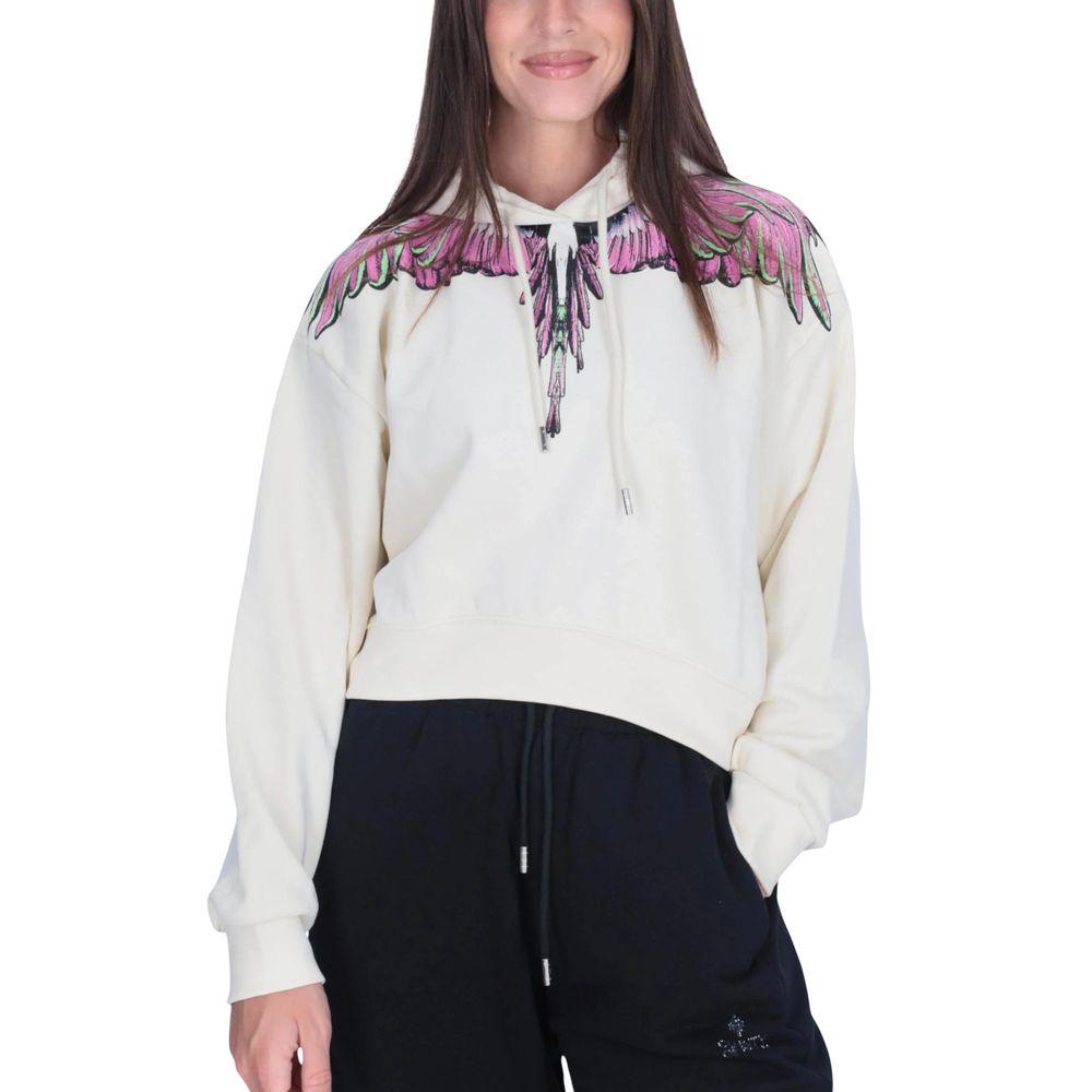 County of Milan White Cotton Hoody - ACCEXO