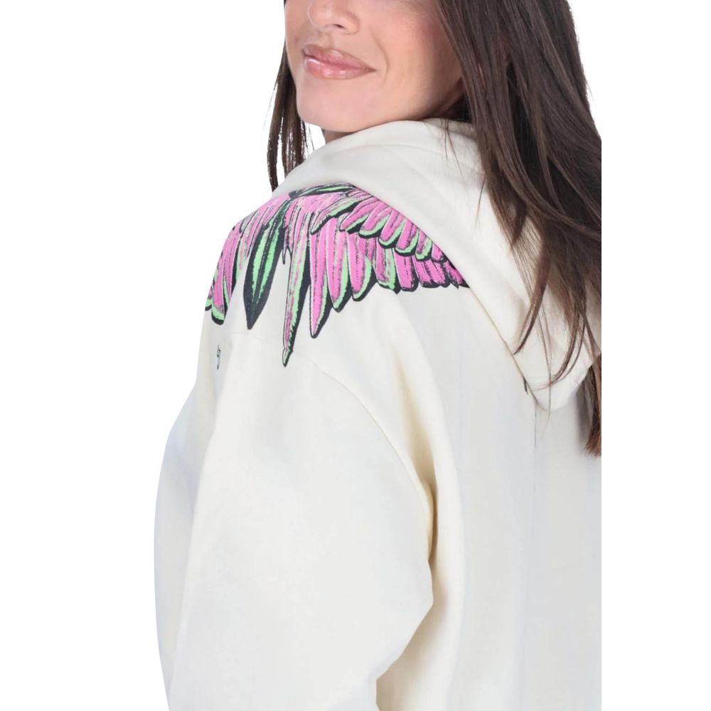 County of Milan White Cotton Hoody - ACCEXO