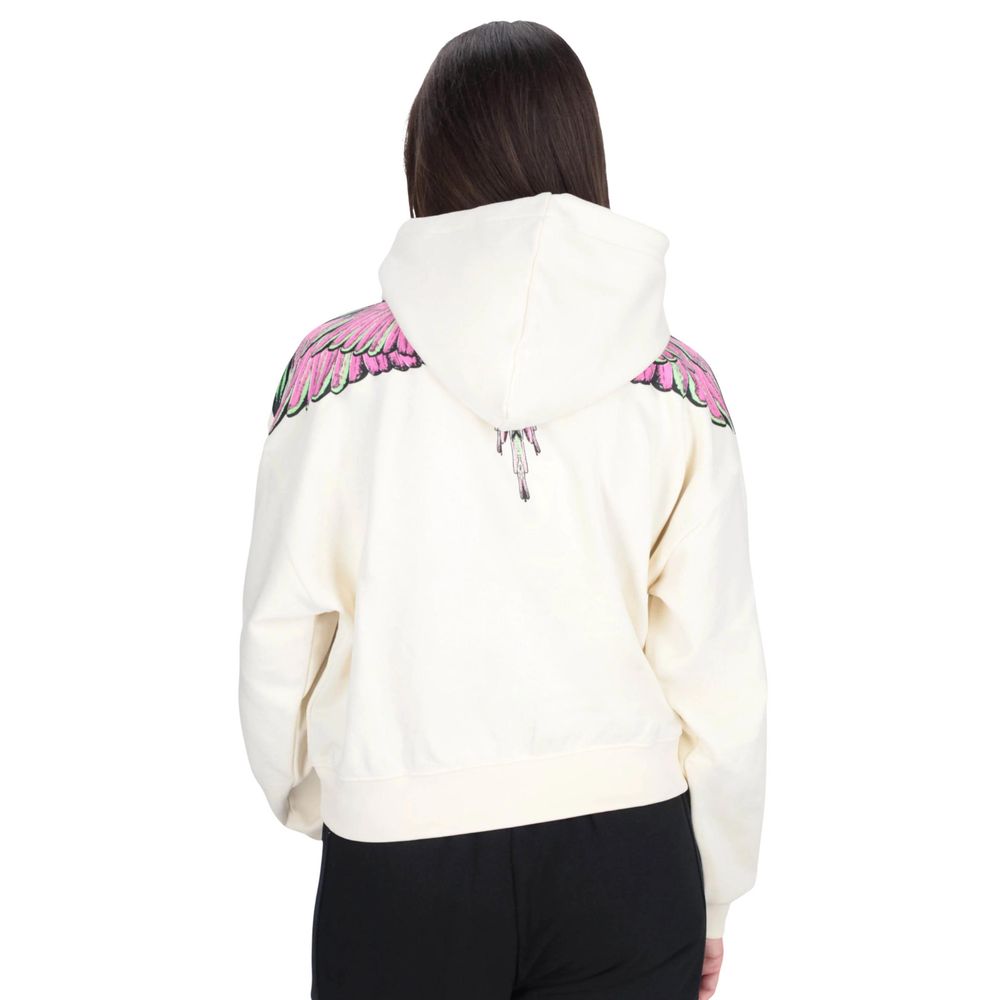 County of Milan White Cotton Hoody - ACCEXO