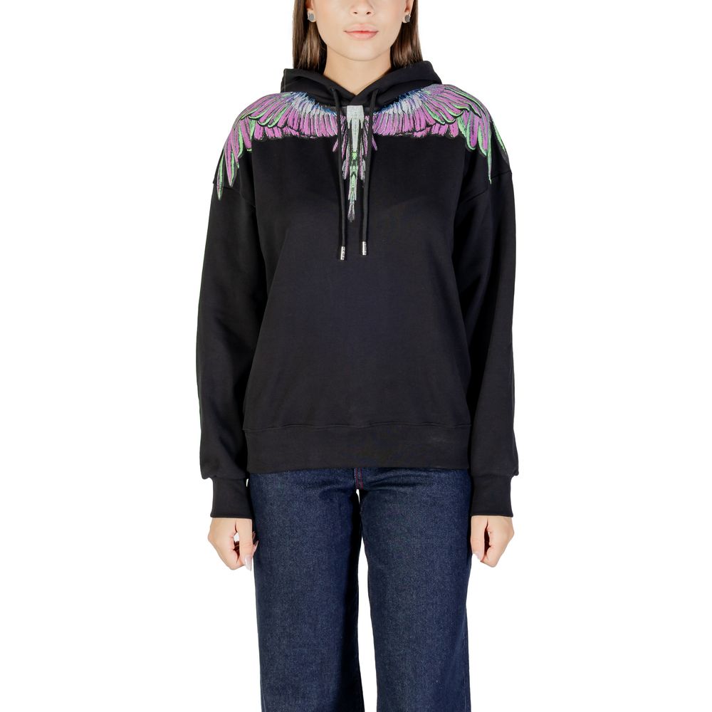 County of Milan Black Cotton Hoody - ACCEXO