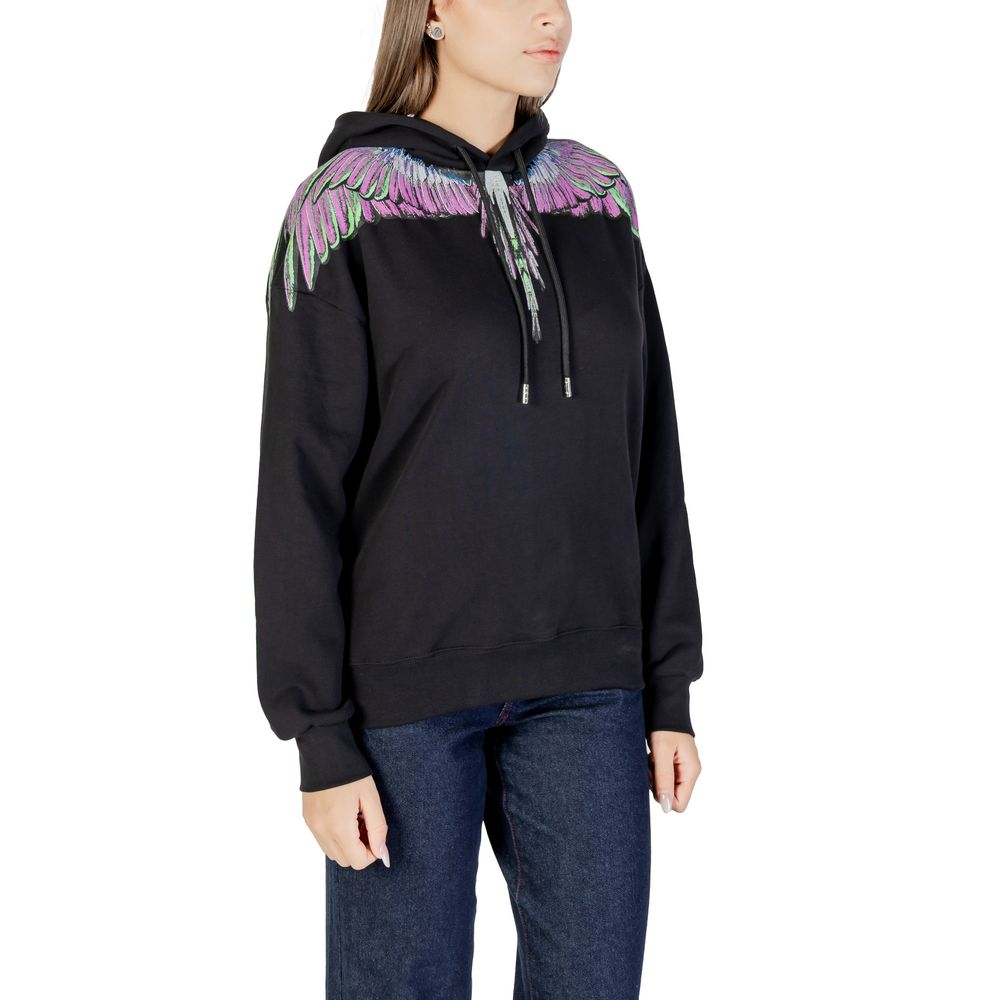 County of Milan Black Cotton Hoody - ACCEXO