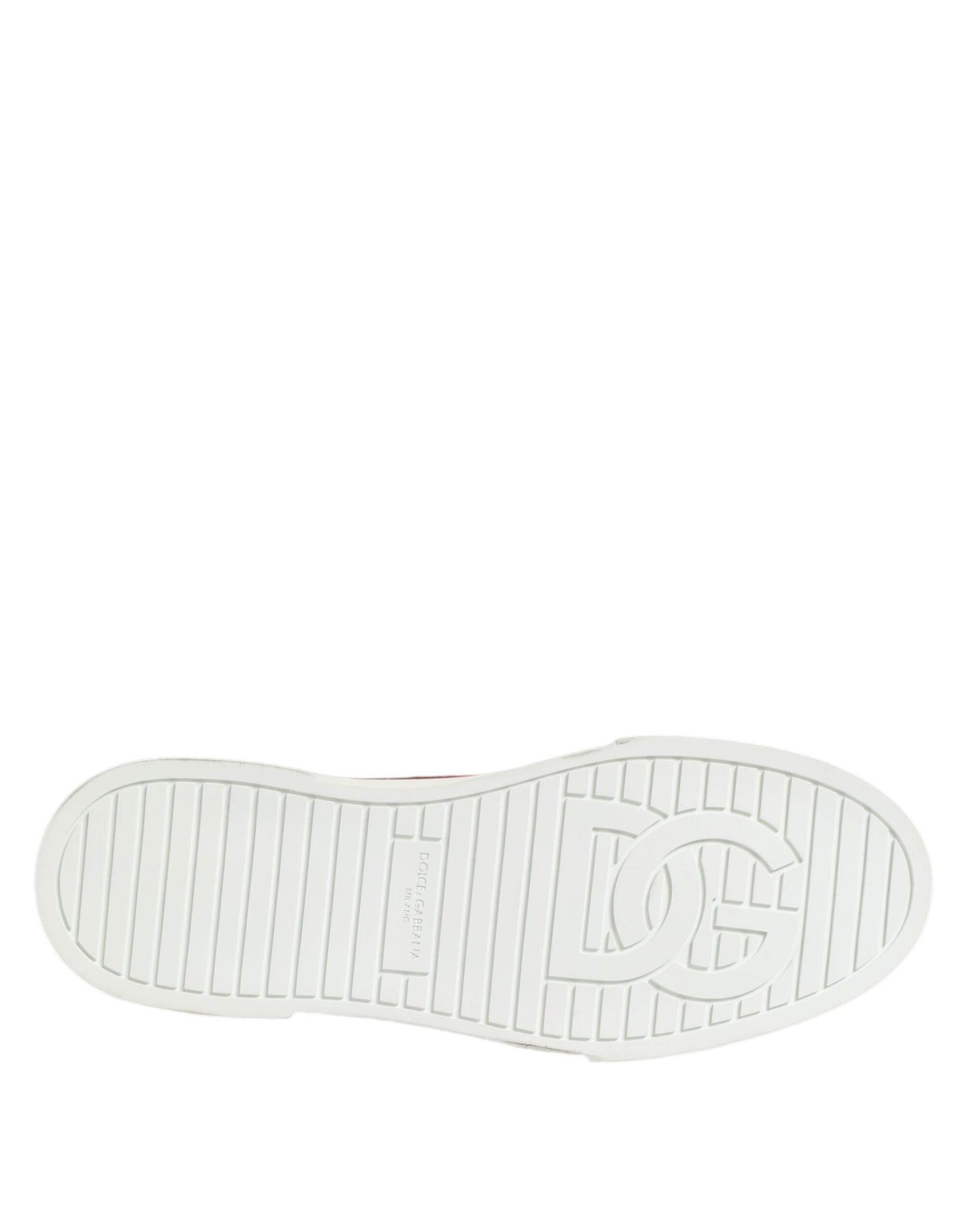 Dolce & Gabbana Multicolor Cotton High Top Men Sneakers Shoes - ACCEXO