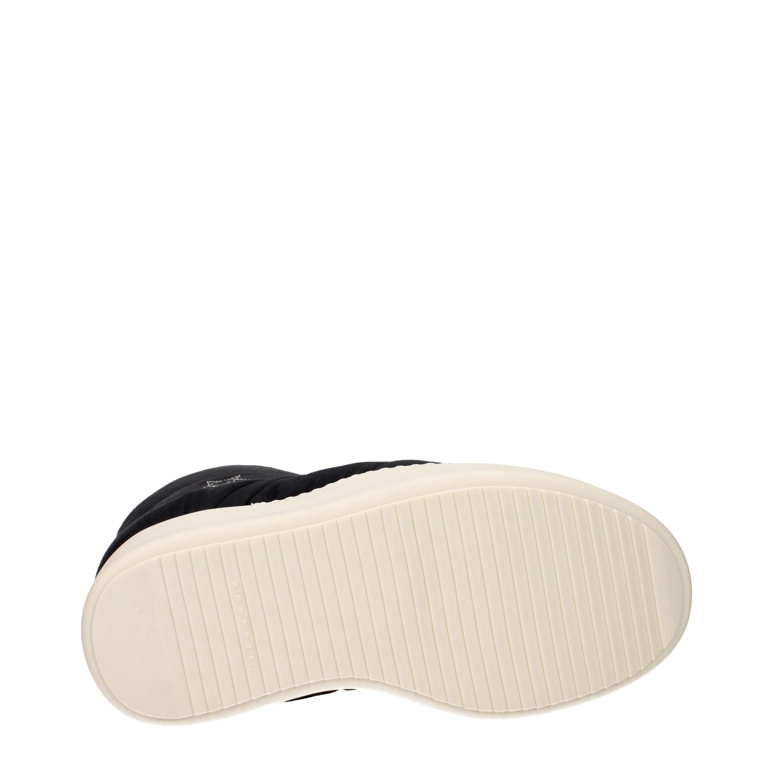 Rick Owens Black Fabric Ankle Boots