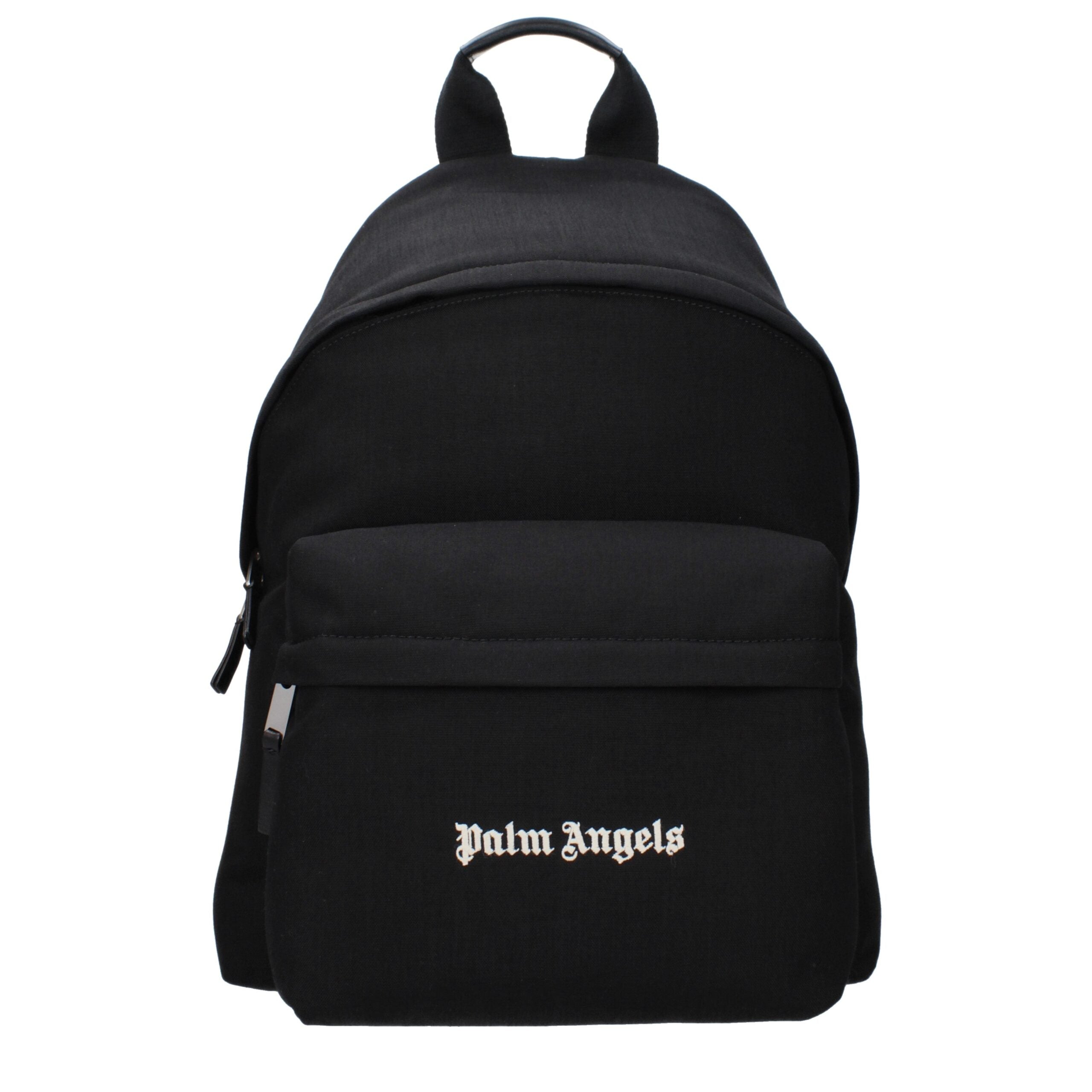 Palm Angels Black Fabric Backpack Main image
