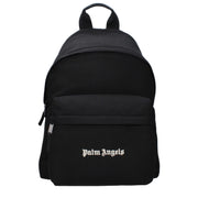 Palm Angels Black Fabric Backpacks