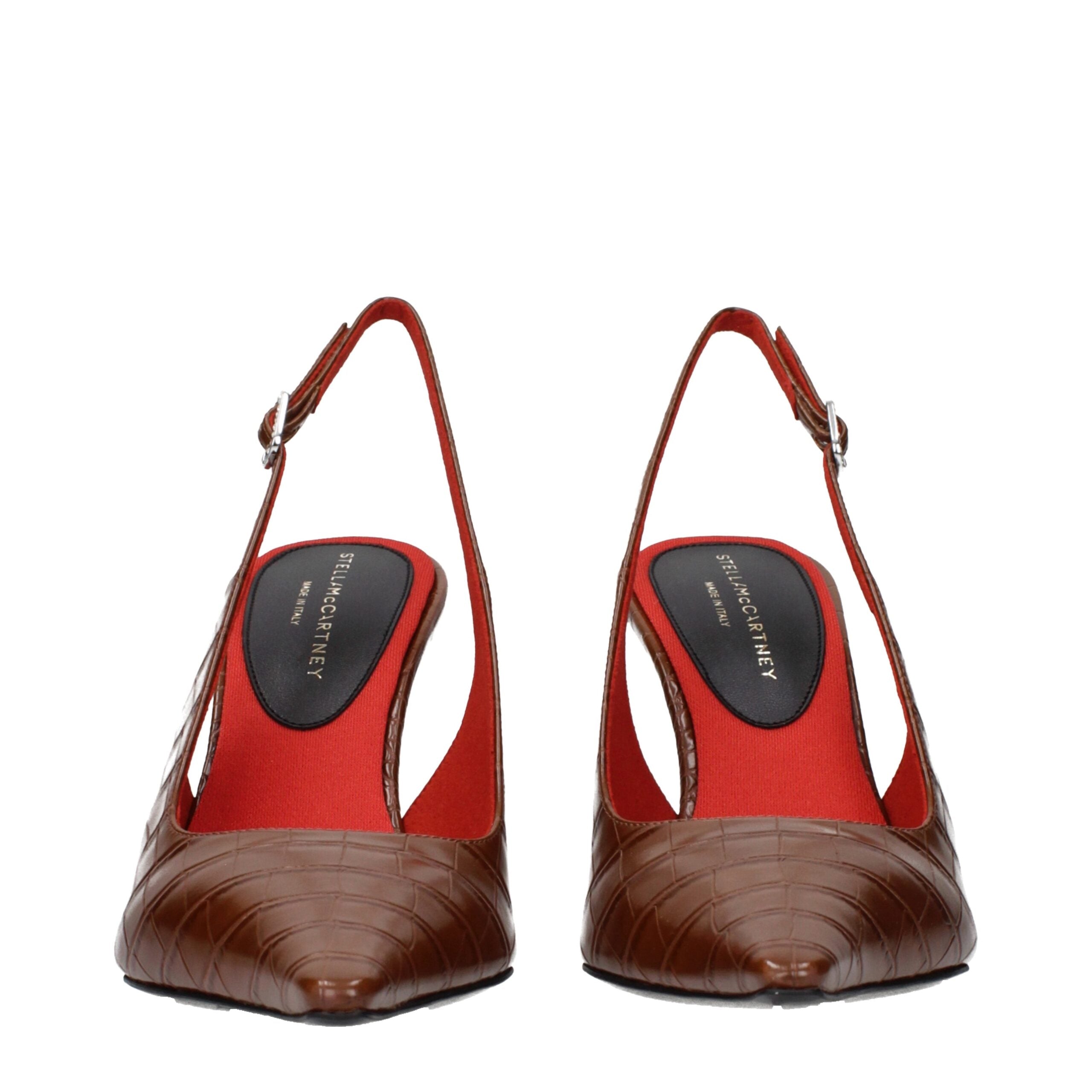 Stella McCartney Brown Leather High Heel Pumps